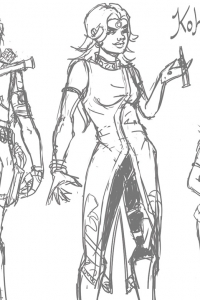Kalara/Koh Character Concept Sketches