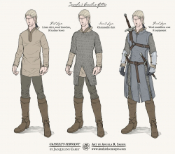Concept Sketches - Joscelin Verreuil Cassiline Attire