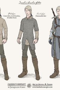 Concept Sketches - Joscelin Verreuil Cassiline Attire