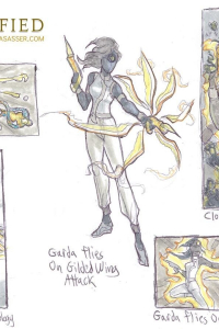 Gilded-Wings Sketches by Angela R. Sasser